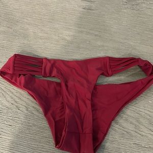 Red bikini bottom
